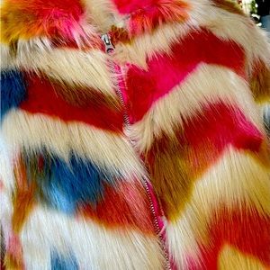 French Connection Faux Fur Jacket